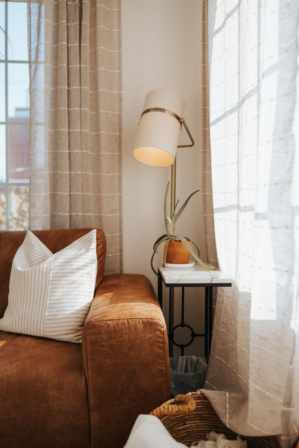 The warm, inviting therapy space at Exhale Therapy in Kitchener